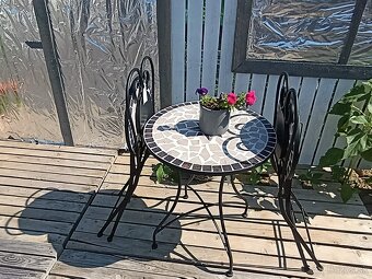 Mozaikový bistro set Amarilo - 4