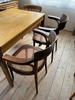 Ton - Thonet 5x stolicka a roztahovaci stol - 4