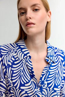 Košeľové šaty H&M so zaväzovacím opaskom,M - 38 - 4