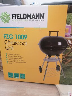 Záhradný gril na drevené uhlie, priemer 41 cm + náradie - 4