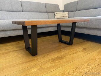 Stolové kovové podnože čierne 2 ks, 44×40 cm - 4