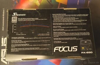 Sseasonic Focus PX-650, modulárny zdroj 650 W, 80 PLUS PLATI - 4