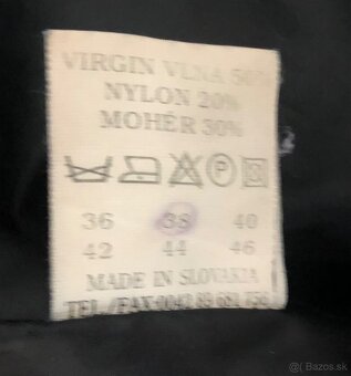 Dlhy, čierny kabát č. 38 - 4