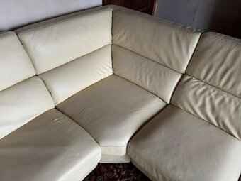 Moderní kožená sedací souprava ve tvaru "U", 3299 - 4