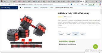 Nakladacie činky HMS SGC40, 40kg - 4
