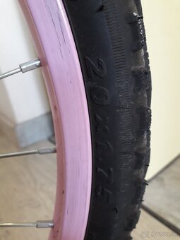 Predám - Detský bicykel 20'' (ružový) - 4