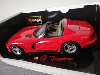 1:18 DODGE VIPER Bburago cervena, original krabica - 4