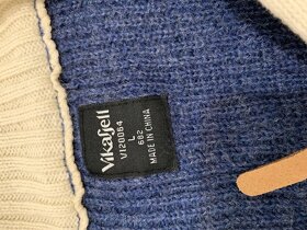 Vikafjell vlneny merno sveter s golierom - 4
