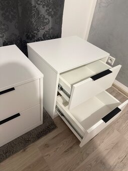 Nočné stolíky biela farba 2ks - 4