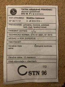 Stoličky masív - 4 ks - 4