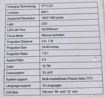 LED Projektor - 4