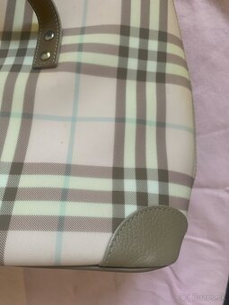 Kabelka, Burberry, púdrovo ružová a béžová - 4