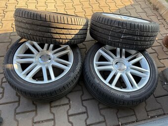 Originál disky 5X112 R18 AUDI S6,245/45 R18 pneu 7mm - 4