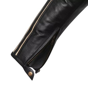 Moto Kožená Bunda Black Vintage Stripess - 4