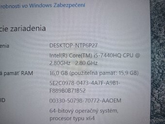 predám Dell latitude 5480 - Intel core i5 - 16gb ram - 4