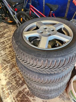 ZIMNE PNEU 185/65 R15 MICHELIN +HLINÍKOVÉ DISKY - 4
