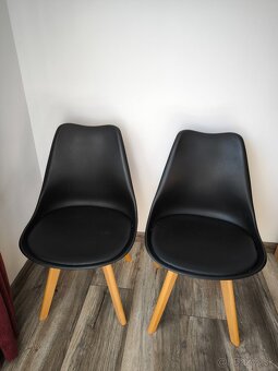 Stoličky bukový masív/plast - škandinávsky dizajn - 4