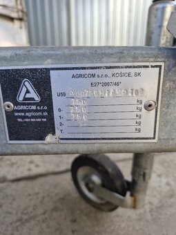 prívesný vozík Agricom Jež-ko 750kg - 4