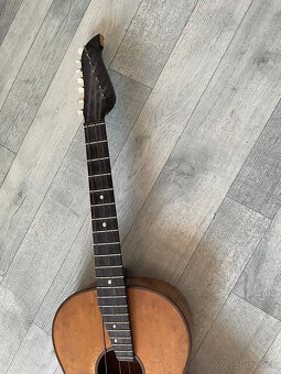 Starožitná akustická gitara Franz Mettal - 4