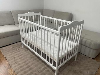 Drevená detská postieľka 120x60 cm - 4