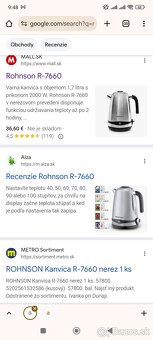 1x rýchlovarná kanvica, zarážky pod dvere, haluškovač.. - 4