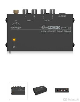 Gramofónový predzosilovac Behringer PP400 - 4