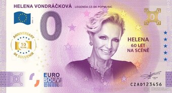 0 € / 0 euro souvenir bankovky HELENA VONDRÁČKOVÁ - 4