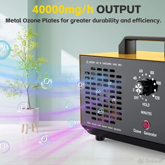 Generátor ozónu Auto Ozónové zariadenie 110W Ozonizér Priemy - 4