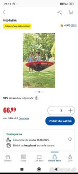 Detská hojdačka kruh PLAYTIVE 110cm - 4
