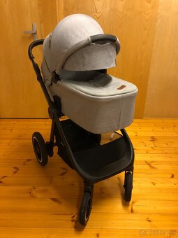 Predám kočík Kinderkraft 2v1 Light Grey - 4