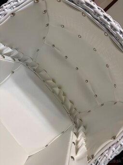 Retro kočík prútený - 4