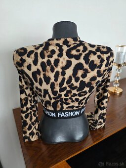 Leopardi crop top - 4