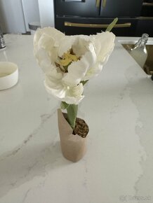 Dekorácia - umelý tulipán a snežienka z Depot-u - 4