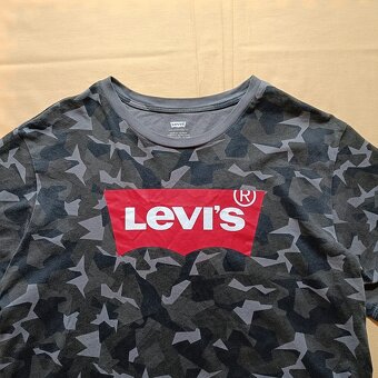 Levis maskáčové vojenské tričko s krátkym rukávom khaki XL - 4