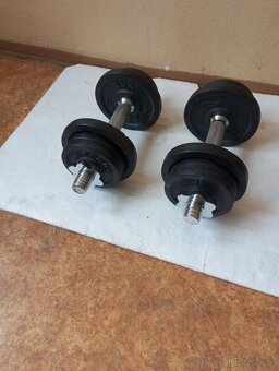 Nakladacie liatinové jednorúčky 3 x 10 kg - NOVÉ - 4