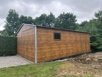 Plechová garáž 4,5x6 m. - 4