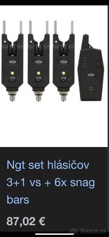 Korum set - navijaky, udice, signalizatory NGT - nevyužité - 4