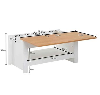 Konferenčný stolík 85 x 47 xm - 4
