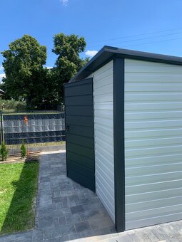 Záhradný domček TOOL SHED 3×3 m – RAL9002 / RAL7016 - 4