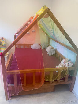 Montessori domčeková detská posteľ - 4