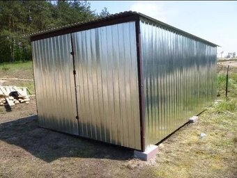 Plechová garáž 3×9 m – s montážou a dopravou - 4
