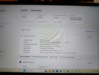 Predám Lenovo Ideapad5 Ryzen 5 - 4