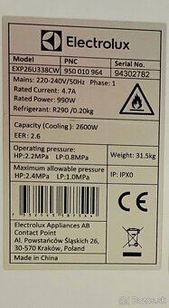 Mobilná klimatizácia Electrolux - 4