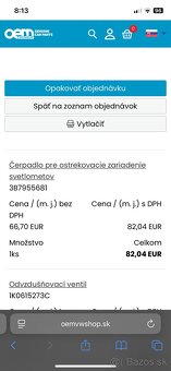 Čerpadlo pre ostrekovač svetlometov Audi - 4