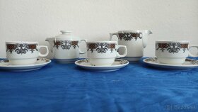 Kávová súprava, šálky, porcelán Dvory Czechoslovakia - 4