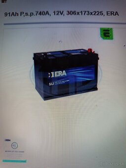 Autobatéria 91 Ah ERA - 4