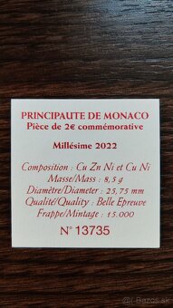 2€ Albert I., Monaco 2022 - 4