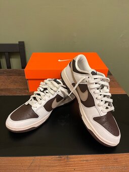 Nike dunk low baroque brown + crease guard white veľkosť L - 4
