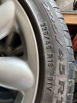 Alu R18 5x112, orig. Mini Cooper S letné pneu 225/45 - 4