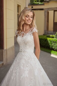 Predám svadobné šaty Eva Utkina Laura - veľ. 36 - BEZ VLEČKY - 4